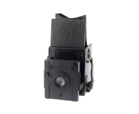 A Thornton Pickard Junior Special Ruby Reflex Camera, black, body P, reflex mechanism jammed and shutter curtain deteriorated