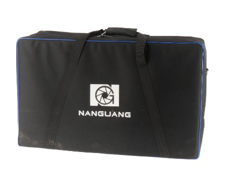 A NanGuang LED 4-Light Portable Studio Lighting Kit, comprising two pannel lights (Luxpad43) together with two CN-20FC LED li