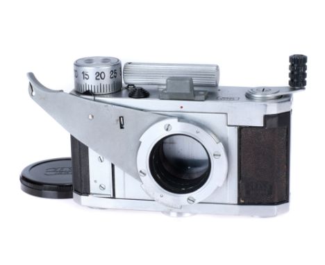 A Zeiss Ikon Tenax X-Ray Camera, 1941, chrome, serial no. W.45624, body, VG