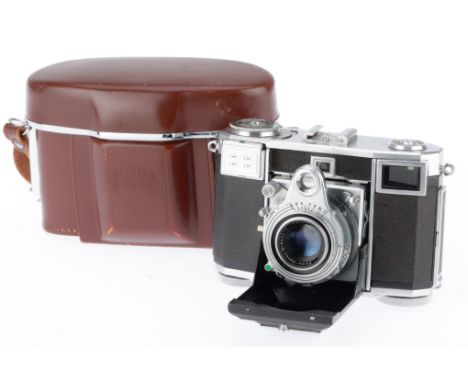 A Zeiss Ikon Contessa 533/24 35mm Rangefinder Camera, body G-VG, shutter working, meter doesn't respond to light, with Zeiss-