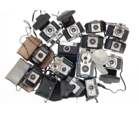 A Box of Kodak Cameras, to include a quantity of plastic viewfinder cameras, untested, AF.