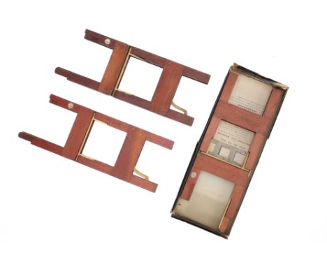 A Cased R R Beard Eclipse Magic Lantern Slide Carriage and others, A Cased R R Beard Eclipse Magic Lantern Slide Carriage and