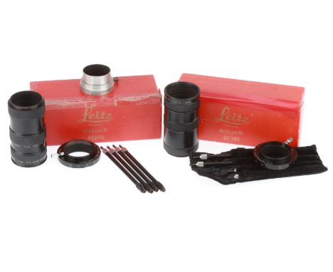 A Pair of Leitz BEHOO Copy Stand Accesoory Kits, in maker's boxes, appear to be complete.