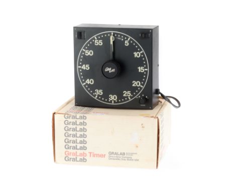 A GraLab Electronic Darkroom Timer, black, in VG condition, in maker's box, untested,