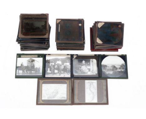 Collection of Magic Lantern Slides, Interesting collection of various slides including images of New York showing fifth Avenu