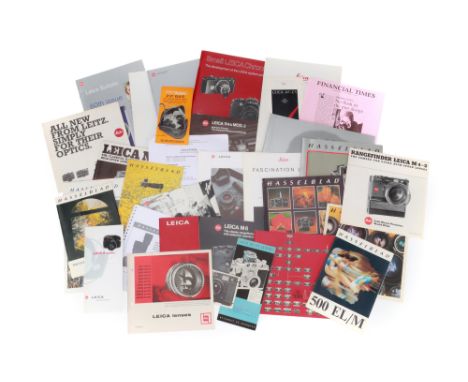 A Small Selection of Leica Promotional Material, for a range of Leitz products,