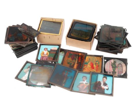 A Large Collection of Various Magic Lanterns, including a few part sets, a set numbered 1-12, and others