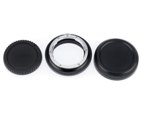 A K&amp;F Concept EOS-GFX Lens Mount Adapter, black, in VG-E condition, with front &amp; rear caps,
