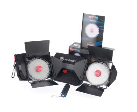 A Pair of Rotolight Neo II LED Photography &amp; Videography Light Units, VG-E, both working at the time of auction, each wit