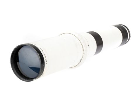 An Astro-Berlin Telestan f/10 2000mm C Achromatic Doublet Lens, white, 1970s, serial no. 63830, body G-VG, aperture blades mo