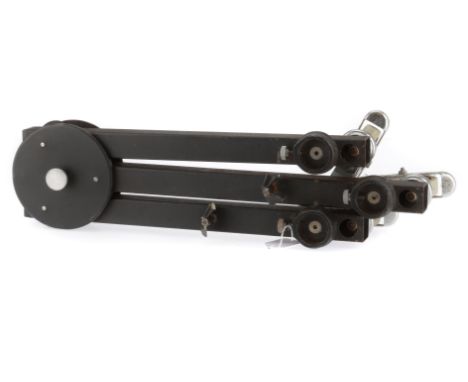 An Unmarked Heavy Duty Tripod Camera Dolly, black, in F-G condition,