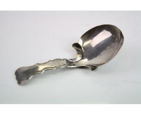 George III silver caddy spoon, reeded border, makers John Bettridge, Birmingham 1819, length approx 8.5cm 