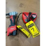 Milwaukee Cordless Rivet Tool, Catalog No. 2550-20, S/N: J53AD1805-00619, 12 Volt, w/ (2) M12 Lithiu