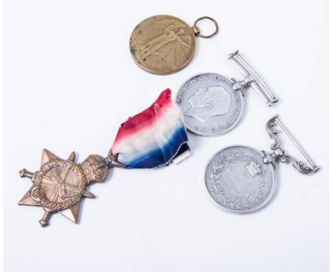 Medals; group of three awarded to 2677 Private C E Culverhouse, Somerset Light Infantry including British War Medal 1914-1918