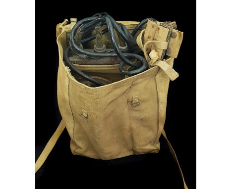Military Interest - A World War II British Army mine detector, marked No 2 ZA. 24238, serial number 5862, DRT Ltd, in canvas 