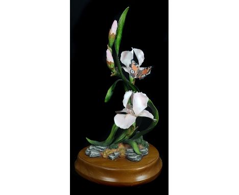 A Royal Worcester Ornamental Studios Iris, limited edition, 49/150, c1983 