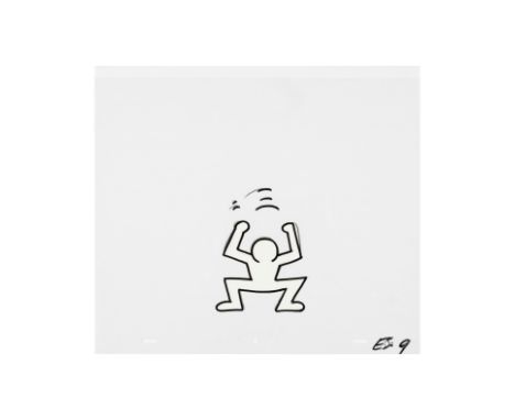 D'APRES KEITH  HARING (1958-1990)Sesame Street Break-Dancers animation drawing, 1987 Sérigraphie et marker sur rhodoïdIllustr