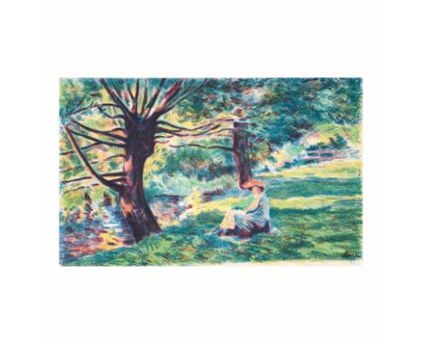 MAXIMILIEN LUCE (1858-1941)Environs de Vernon, 1897 Lithographie en couleurs imprimée sur ChineSignée et numérotée 32/4021,7 