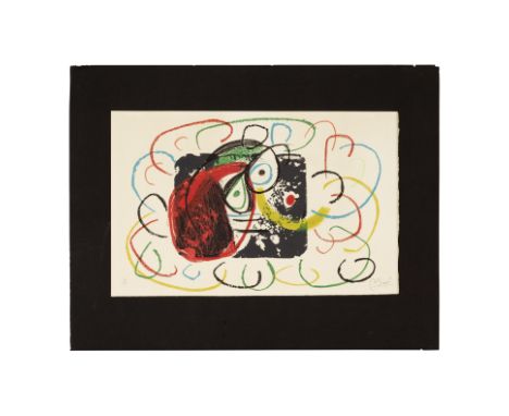 JOAN  MIRÓ (1893-1983)L'Enfance d'Ubu (pl. XXIV), 1975 (Mourlot, 1021 ; Cramer, 204) Lithographie sur papier vélin d'Arches S