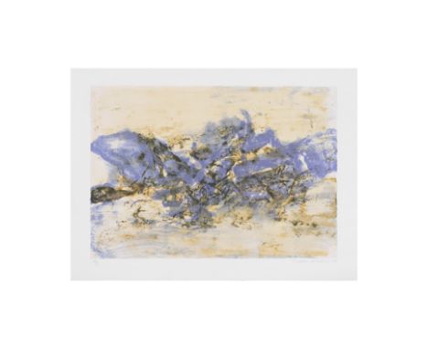 ZAO WOU-KI (1920-2013)Sans titre, 1986 (Agerup, 390)Lithographie en couleurs sur vélin d'ArchesSignée, datée et numérotée 30/