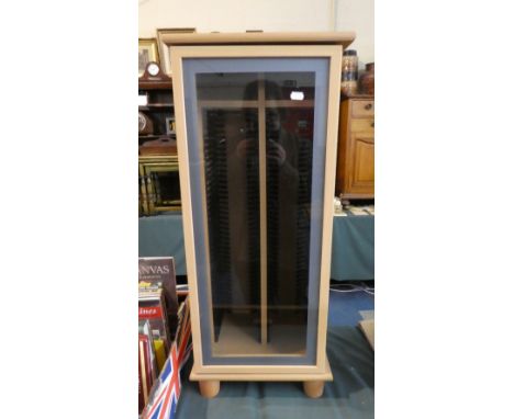 A Modern Glazed CD/DVD Cabinet