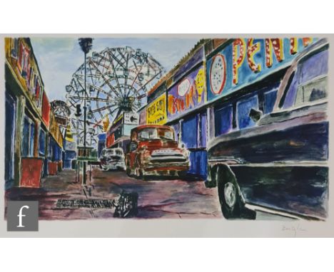 Bob Dylan (American, Born 1941) - 'The Beaten Path', the set of ten giclee prints comprising 'Amusement Park Alleyway', 'Band