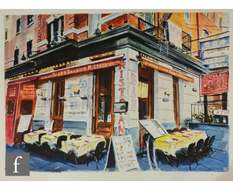 Bob Dylan (American, Born 1941) - 'The Beaten Path', the set of four giclee prints comprising 'Little Italy, Lower Manhattan'