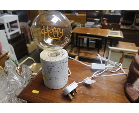 A "Happy" lamp 