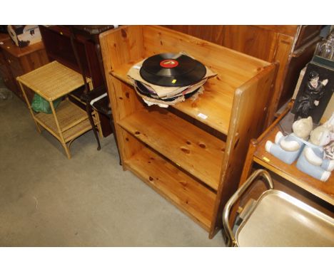 A John Lewis pine open shelf unit