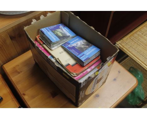 A box of Ordnance Survey Maps 