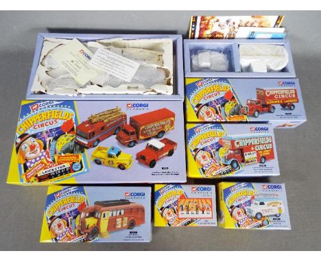 Corgi Classics - A collection of six boxed diecast vehicles and accessories from the 'Chipperfields' series from Corgi. Lot i