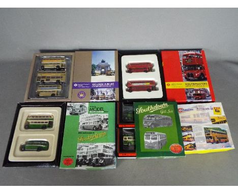 EFE, Corgi - Five boxed sets of 1:76 scale model buses. Lot includes EFE #99910 Model Collector Southdown Set '80th Anniversa