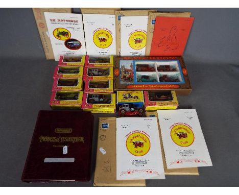 Matchbox Models of Yesteryear - A collection of 10 Matchbox Models of Yesteryear predominately in F Type pink and yellow wind