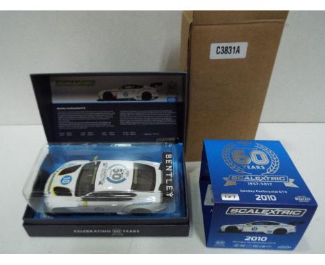 Scalextric - Bentley Continental GT3 Scalextric 60th Anniversary limited edition. This one is number 500 of only 2000 produce