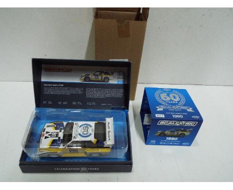 Scalextric - Audi Sport quattro S1 E2 Scalextric 60 th Anniversary edition, this is number 879 of only 2000 produced. The car