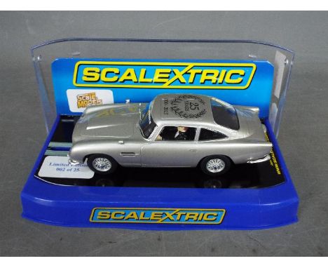 Scalextric - Aston Martin DB5 number 2 of only 25 produced to mark 25 years of Scale Models. The car appears Mint and has a s