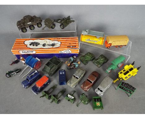 Britains, Dinky Toys, Budgie, Crescent - Two boxed diecast vehicles with a collection of unboxed diecast vehicles and accesso