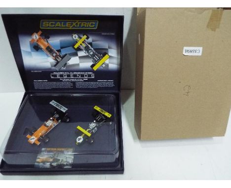 Scalextric - NSCC branded McLaren M7c and Brabham BT26A models. This is set number 42 of only 70 produced for the 2017 Northe