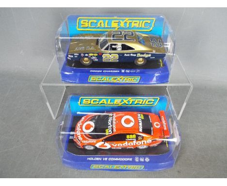 Scalextric - Dodge Charger, Holden VE Commodore slot cars. # C3323 1969 Dodge Charger race car in Brooks-Massey livery. # C33