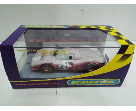 Scalextric - Scalextric special Christmas gift model of a snow covered Ferrari 330 P4 made in very small numbers and not sold