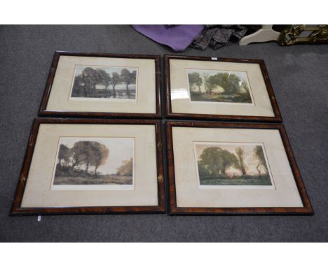 After Corot, four colour prints, 31x40cm.
