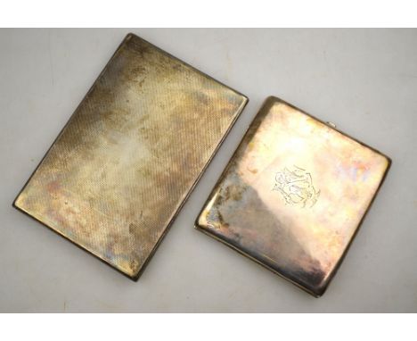 A Victorian silver hip-pocket cigarette case, Goldsmiths & Silversmiths, over-stamped for Frederick Edwards, London 1894, to/