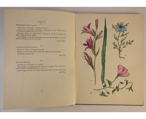 Cowlard (C.M.), WILD FLOWERS OF THE ITALIAN RIVIERA, first edition, green cloth boards, line printed frontispiece (later hand
