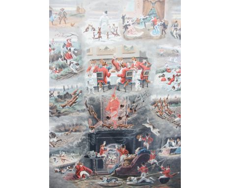 SPORTING INTEREST: After A.C. Havell (1855-1928),'A Racing Nightmare' and 'A Foxhunter's Dream',Hand coloured prints on paper