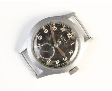 A Buren Grand Prix Military issue W.W.W 'Dirty Dozen' wristwatch, ref 'H 3360', case number '333523', the stainless steel cas