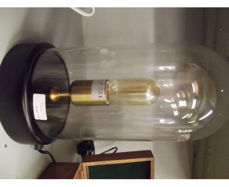 Glass domed lamp