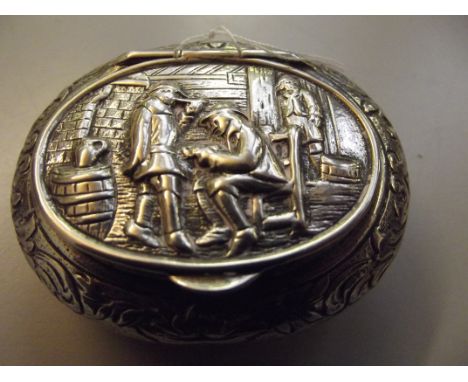 Continental silver snuff box 