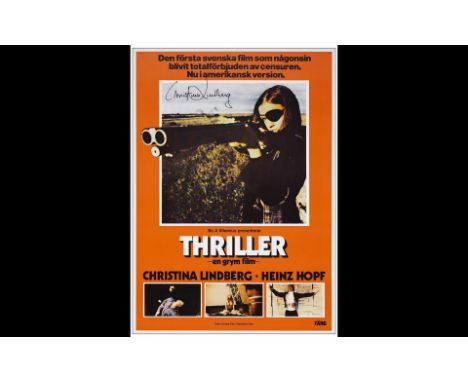 THRILLER: A CRUEL PICTURESwedish One Sheet (23.25" x 37"); Country-of-Origin Signed by Christina LindbergVery Fine+ Rolled Eu