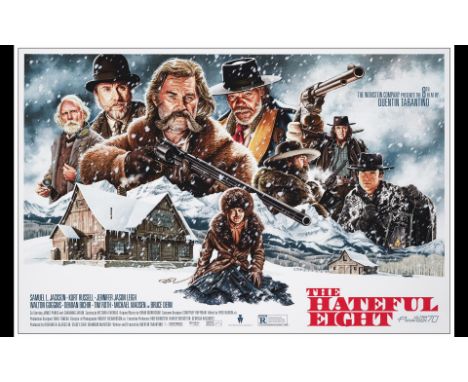 THE HATEFUL EIGHTLimited Edition  Screen Print (36" x 24"); Hand-NumberedVery Fine+ Rolled; Artwork by Jason Edmiston Mondo, 