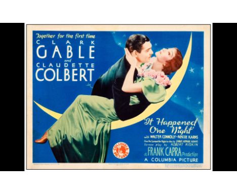 IT HAPPENED ONE NIGHTTitle Lobby Card (11" x 14")Very Fine+ Columbia, 1934This exquisite title card, originating from directo